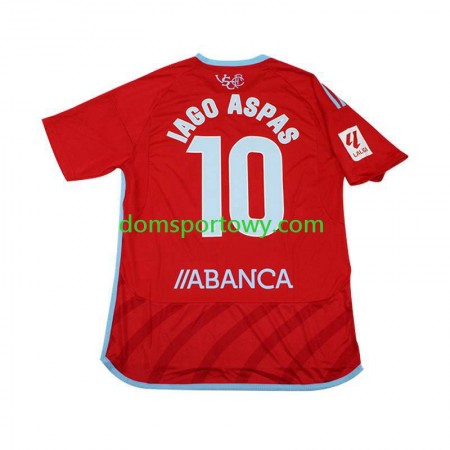 Koszulka Celta de Vigo Iago Aspas 10 Wyjazdowe Koszulki Piłkarskie 2023-2024 Krótki Rękaw